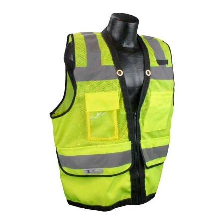 Radians Radians® Type R Class 2 Heavy Duty Surveyor Safety Vest, Zipper, M, Green, SV59Z-2ZGD-M SV59Z-2ZGD-M
